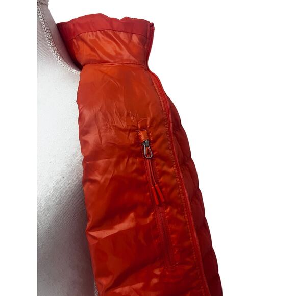 The North Face Womens Thermoball Eco Coral Orange Puffer Zip Up Jacket XS - Picture 7 of 11